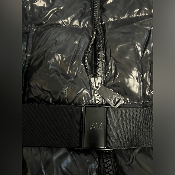 SAM. Noho Belted Down Coat size XS black color: Jet - Picture 7 of 8